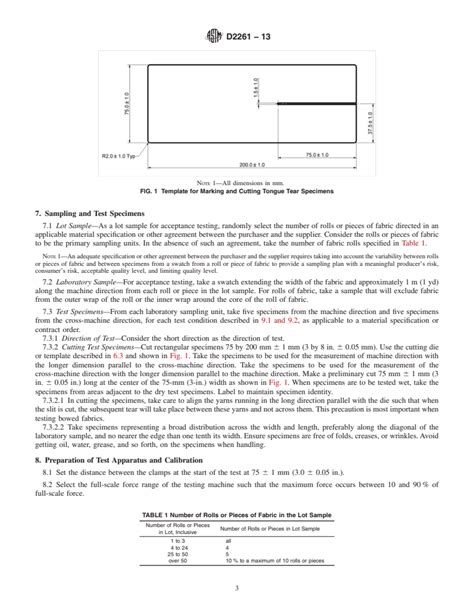 d2261 standard test